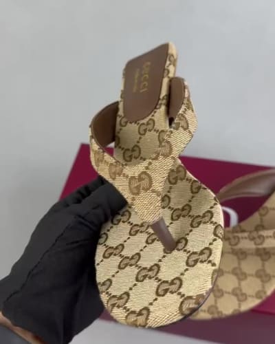 Gucci Vittoria GG canvas thong sandals — 5