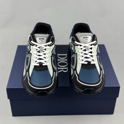 Dior B30 sneakers in blue, grey, and white — 3