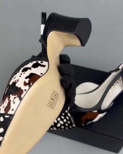 Chanel slingbacks multi-animal print in calfskin and lambskin — 5