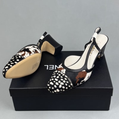 Chanel slingbacks multi-animal print in calfskin and lambskin