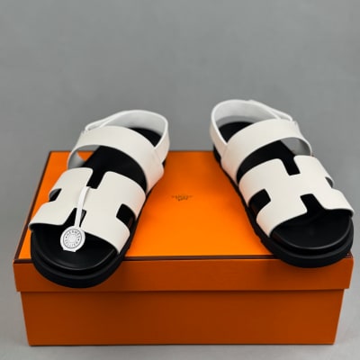 Hermès Hermès Chypre sandals Chypre sandals white — 4