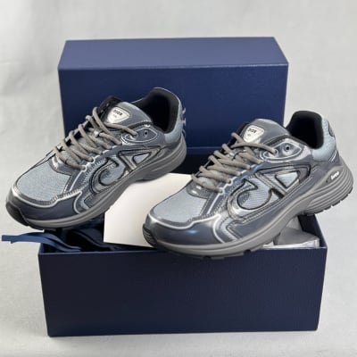 Dior B30 sneakers in charcoal light gray