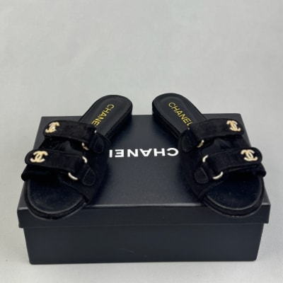Chanel 26P CC Logo Slide Sandals — 4