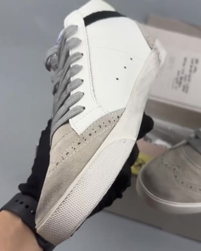 Golden Goose Mid Star distressed-effect leather sneakers — 5