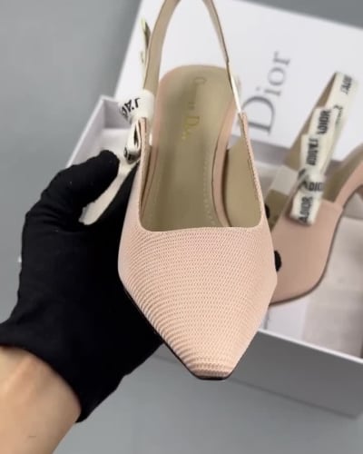 Dior J'Adior slingback pumps in a nude technical fabric — 5