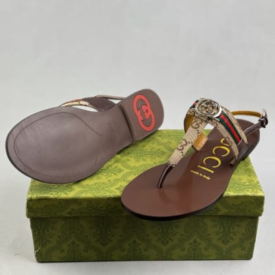 Gucci Women's Interlocking G Web sandals