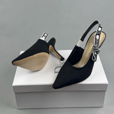 Dior J'Adior Slingback Pump Black Technical Fabric