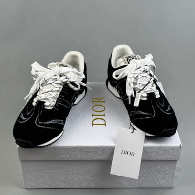 Christian Dior D-Sketch sneakers in black suede calfskin — 4