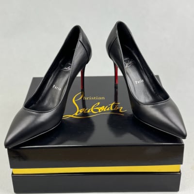 Christian Louboutin Sporty Kate leather pumps in black — 4