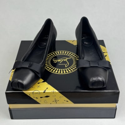 Christian Louboutin Mamaflirt model black leather pump shoes — 4