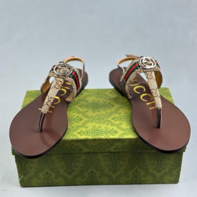 Gucci Women's Interlocking G Web sandals — 4