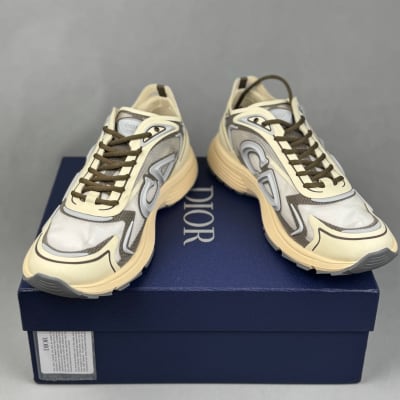 Dior B30 Countdown Tech sneakers in beige and brown — 4