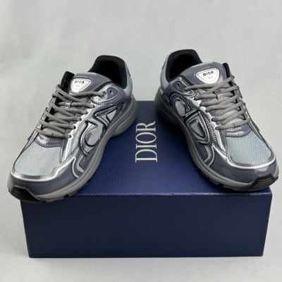 Dior B30 sneakers in charcoal light gray — 4