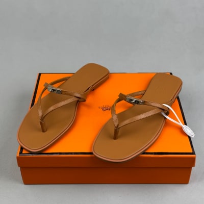 Hermès Miss sandals in Naturel — 3