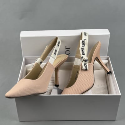 Dior J'Adior slingback pumps in a nude technical fabric