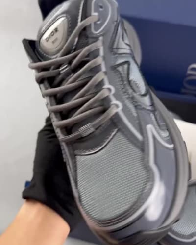 Dior B30 sneakers in charcoal light gray — 5