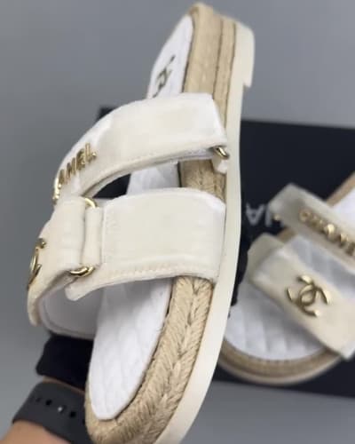 Chanel CC Logo Espadrille Sandals — 5