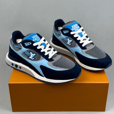 Louis Vuitton Run Away Trainers in blue — 3