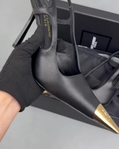 Saint Laurent Jeanne slingback pumps — 5