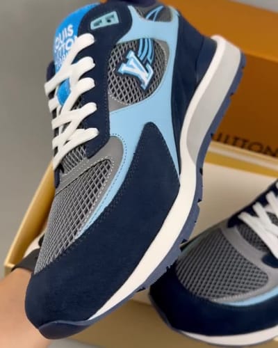 Louis Vuitton Run Away Trainers in blue — 5
