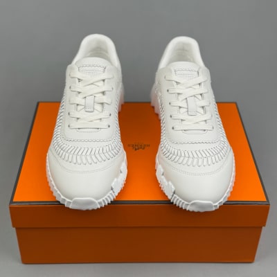 Hermès Bouncing sneakers, crafted from braided calfskin leather — 3