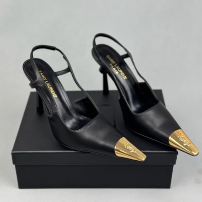 Saint Laurent Jeanne slingback pumps — 3