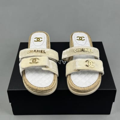 Chanel CC Logo Espadrille Sandals — 3