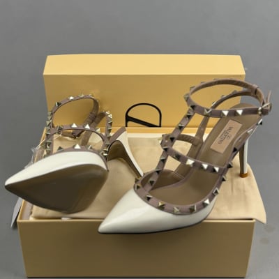 Valentino Garavani Rockstud ankle strap pumps
