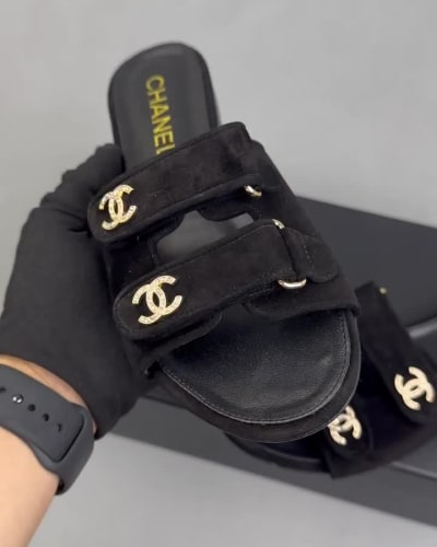 Chanel 26P CC Logo Slide Sandals — 5