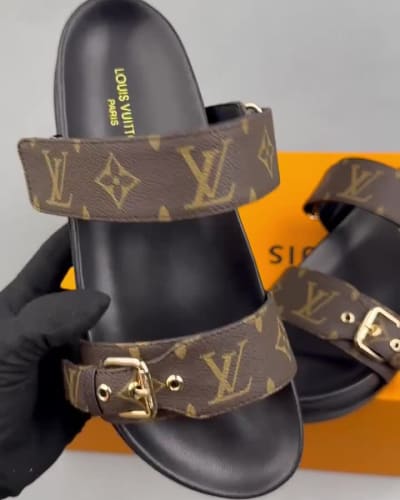 Louis Vuitton Bom Dia Flat Comfort Mules in Monogram canvas — 5