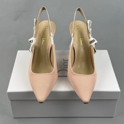 Dior J'Adior slingback pumps in a nude technical fabric — 3