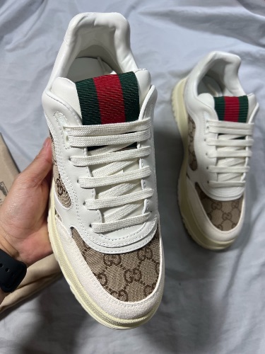 Gucci Re-Web sneakers in ivory beige — 3