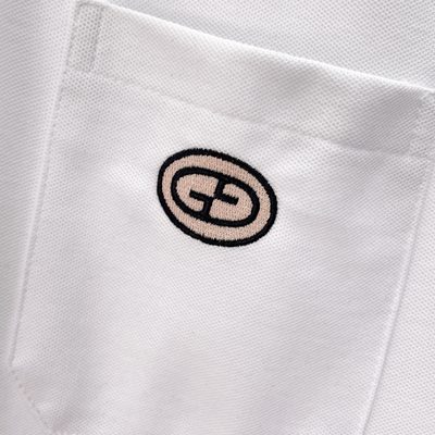 Gucci white cotton piquet polo shirt — 4