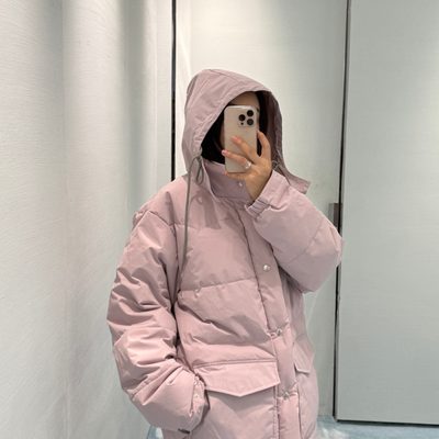 Prada pink hooded puffer jacket — 6