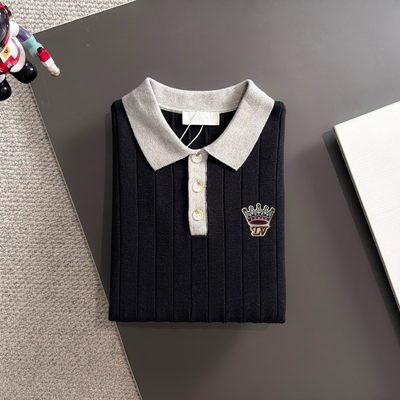 LV long-sleeve polo sweater — 8