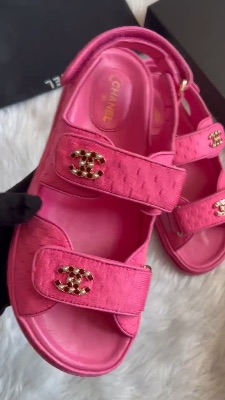 Chanel tweed "dad sandals" — 5