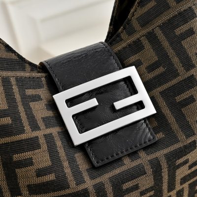 Fendi Zucca Canvas Shoulder Bag (T) — 3