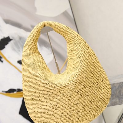Saint Laurent Icare Hobo in Raffia — 8