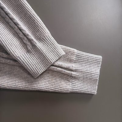 Burberry long-sleeved cable-knit polo sweater — 3