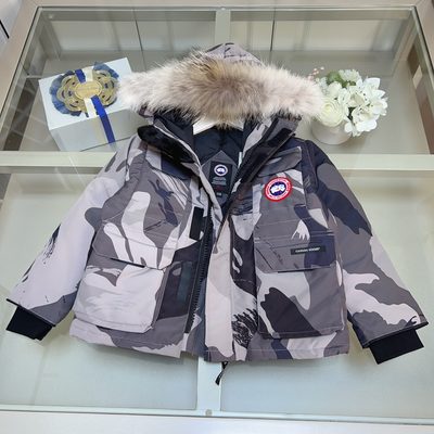 Canada Goose-style expedition winter parka jacket