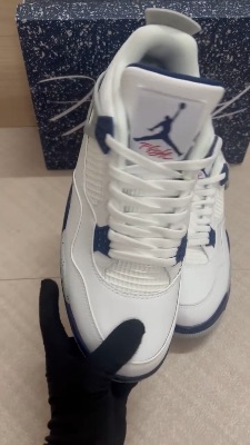 Nike Air Jordan 4 Retro Midnight Navy sneakers — 5