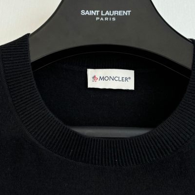 Moncler black knitted short-sleeve t-shirt — 5