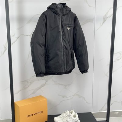 Prada Re-Nylon Padded Hooded Jacket — 4