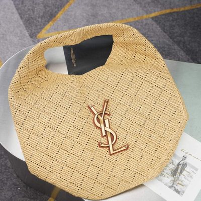 Saint Laurent Icare Hobo in Raffia — 5