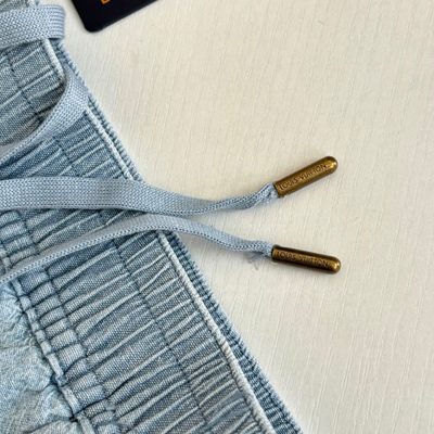 Louis Vuitton Embroidered Signature Chambray Shorts — 12
