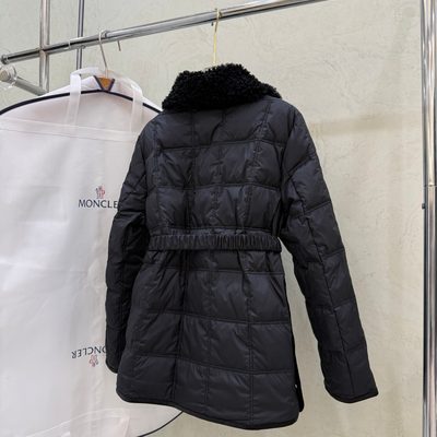 Moncler Cygnes Belted Short Down Jacket — 10