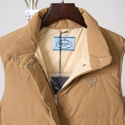 Prada Medium-Weight Technical Fabric Down Vest — 7