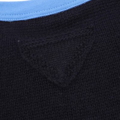 Prada anthracite cashmere crew-neck sweater — 8