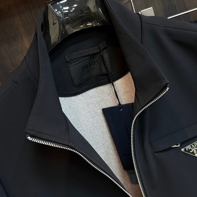 Prada technical fabric zip-up jacket and matching trousers set — 5