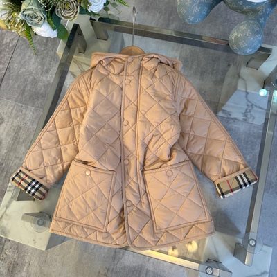Burberry Kids Quilted Hooded Parka — 7